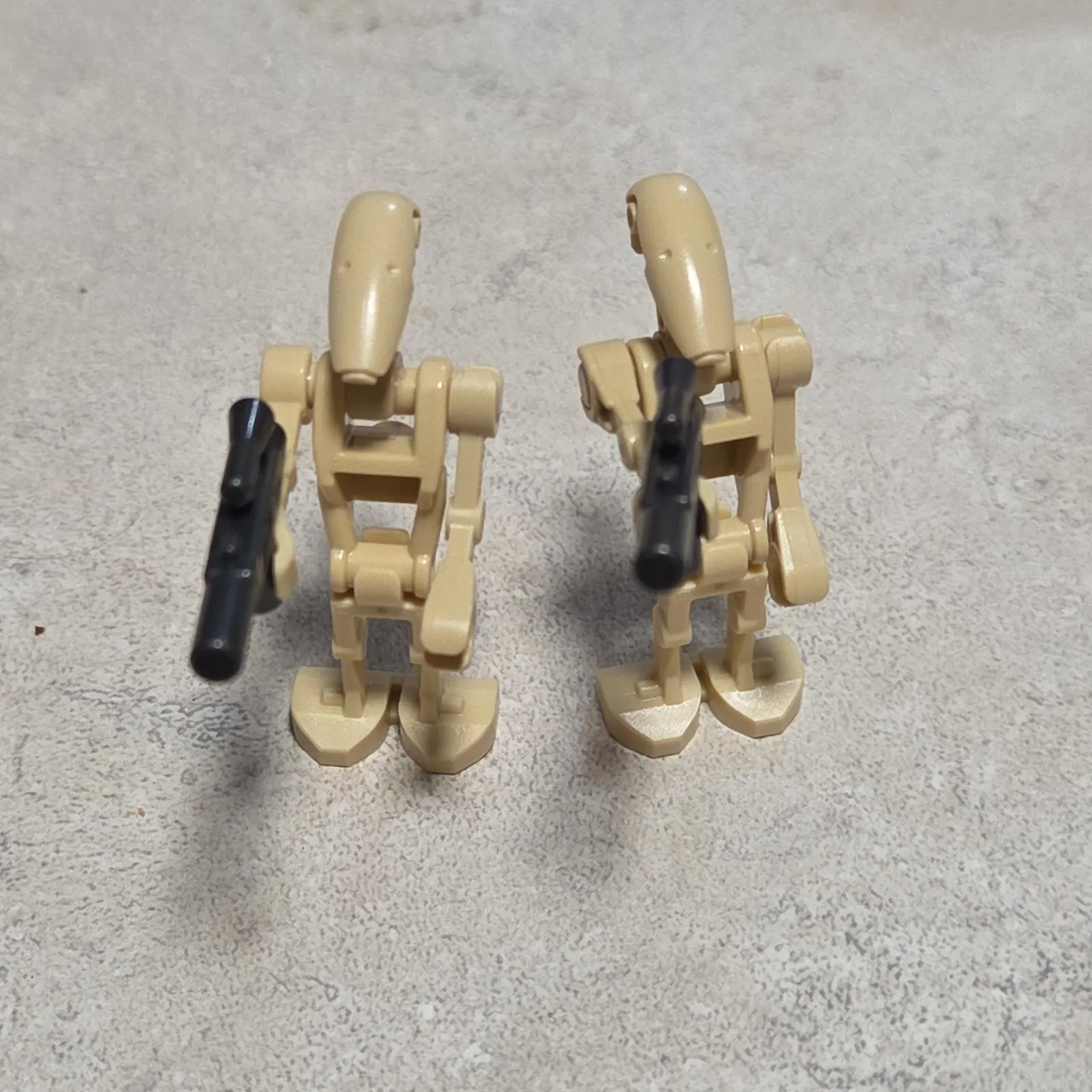 LEGO Star Wars sw0001c Lot of 2 Tan Battle Droid Droids Minifigure & Guns