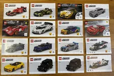 LEGO Speed Champions Instruction Manuals Lot Ferrari F1 Mustang Aston Martin
