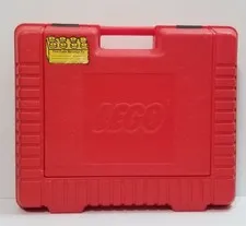 Vintage 1985 LEGO Red Storage Case Carrying Box Hard Plastic USA Made