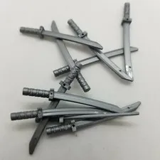 NEW LEGO | Parts - Flat Silver Shamshir Katana Sword (21459) Lot of x10 each