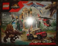 LEGO 76976 Jurassic World Spinosaurus & Quetzalcoatlus Air Mission NEW