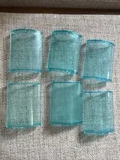 Lego Cylinder Quarter 4 x 4 x 6. Lot Of 6. Trans Light Blue