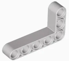 Lego Light Bluish Gray TECHNIC Liftarm Mod Bent Thick L-Shape 3x5 Part 32526 T1