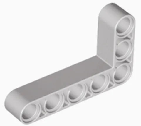 Lego Light Bluish Gray TECHNIC Liftarm Mod Bent Thick L-Shape 3x5 Part 32526 T1