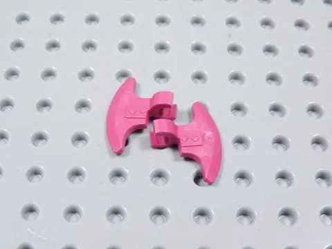 LEGO Lot of 2 Magenta Pink Axe Blade Weapon Minifig BS