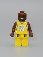 LEGO #  34 NBA Shaquille O'Neal Los Angeles Lakers basketball minifigure 3561