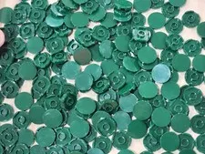 Lego 14769 Tile, Round 2 x 2 with Bottom Stud Holder - Dark Green - qty 208