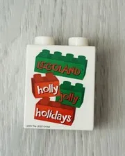 LEGO Legoland Duplo Souvenir Brick Holly Jolly Holidays 2009 Christmas