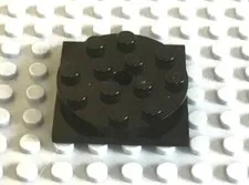 LEGO Black 4x4 Thin Turntable