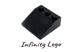 5 LEGO Black Slope 25°  3 x 3 (4161) - (5 Pieces)