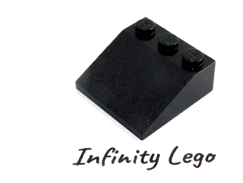 5 LEGO Black Slope 25°  3 x 3 (4161) - (5 Pieces)