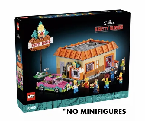 Lego Icons The Simpsons Krusty Burger (10352) - NEW - SEALED - *NO MINIFIGURES*