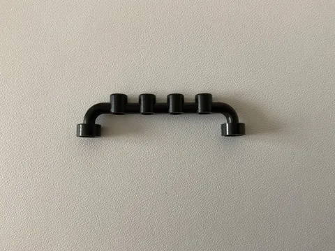 Vintage Lego 1 X 6 Fences Black #6140