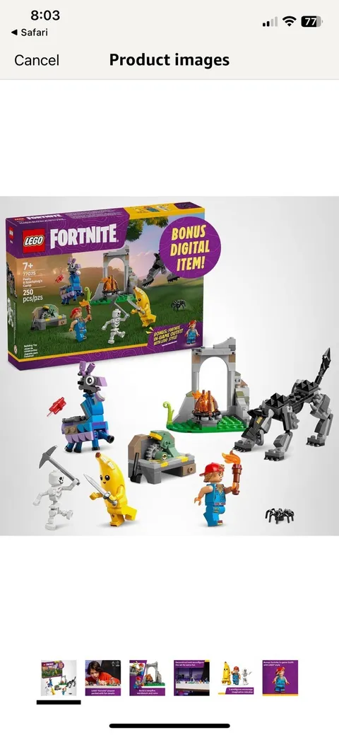 LEGO Fortnite Peely Bone 77075 250pcs Ages 7+ Box Exclusive Minifigure
