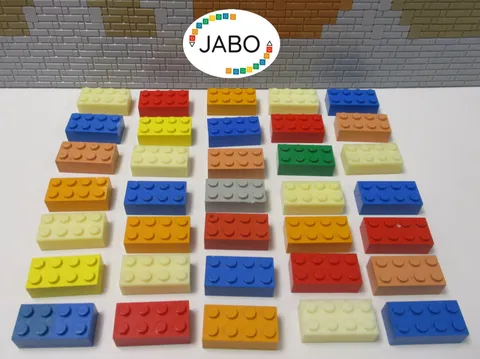 (D5/3) Lego 35 test bricks 2x4 from Bayer or BASF