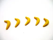 5 x Lego Minifig YELLOW BANANA - City Friends Kitchen Food - Pirate Monkey Fruit
