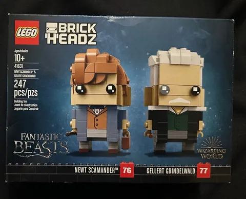 LEGO BRICKHEADZ: Newt Scamander & Gellert Grindelwald (41631), Factory Sealed