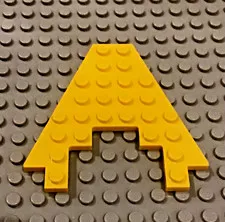LEGO 1 Yellow Wedge, Plate 8 x 8 with 3 x 4 Cutout Part 6104