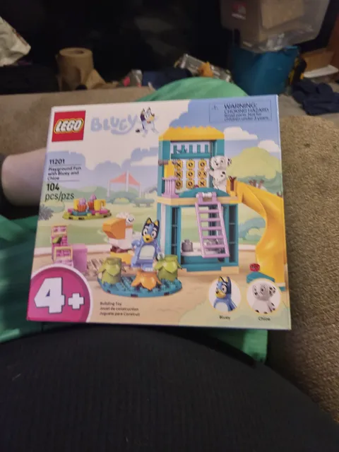 LEGO Bluey Playground Fun with Bluey and Chloe Building Set 11201 New Box damage