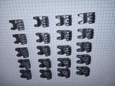 20 Bionicle Lego 93575 Flat Silver Hero Factory Fist Axle Hole 4 fingers WYSIWYG