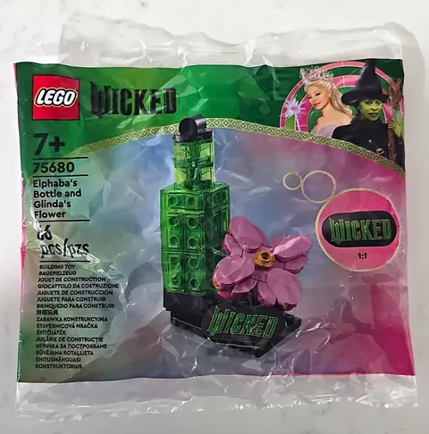 LEGO Wicked 75680 Elphaba's Bottle & Glinda's Flower Polybag 80 pcs 7+