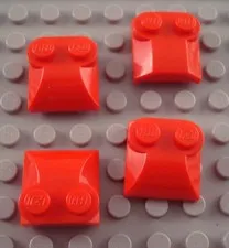LEGO Lot of 4 Red 2x2 Car Truck Vehicle Engine Brick Pieces with 2 Top Studs