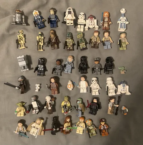 LEGO Star Wars Minifigure Lot - R2-D2 & Yoda Mixed Characters and Droids