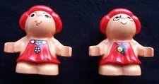 2 Lego Duplo Figures Little Forest Friend Red  
