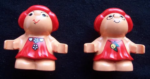 2 Lego Duplo Figures Little Forest Friend Red  