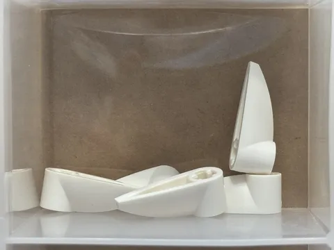 LEGO Parts - White Bionicle 1 x 3 Tooth (Bohrok Eye) - No x346 - QTY 5