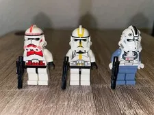 LEGO Star Wars - OG Clone Commander, Shock Trooper and V-Wing Pilot Figures
