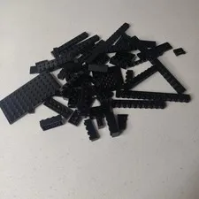 LEGO BLACK LOT  BRICKS BUILDING PIECES BRICK