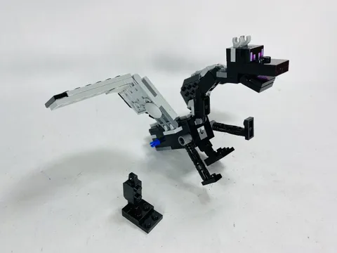Incomplete LEGO Ender Dragon from Minecraft Set 21151 The End Battle 2019