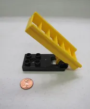 Lego Duplo 3.75" Yellow Fire Ladder W/ Black Base For Firetruck Fire Engine #3