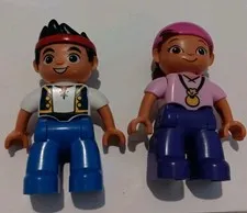 LEGO DUPLO Disney Jake & the Neverland Pirates Jake & Izzy Figures Together 