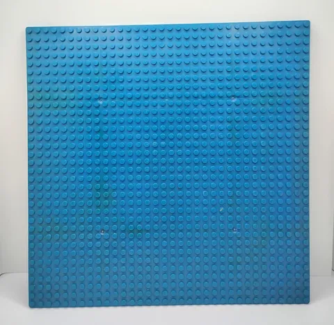Vintage LEGO Compatible Baseplate Base Plate Building Board Mat 34x34 Studs Blue