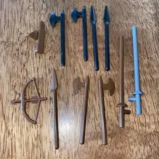 Lego Vintage Castle Knights Weapons Halberd Lances Spears Bows Arrows Lot