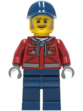 LEGO: Truck Driver Male Dark Red Hoodie (cty1284)
