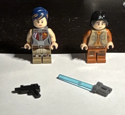 LEGO Star Wars Rebels set 75090 Ezra & Sabine mini-figures READ DESC