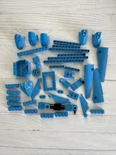LEGO DARK AZURE BLUE LOT 43 PCS TECHNIC BIONICLE MISC. LIFTARM AZUR VARIETY
