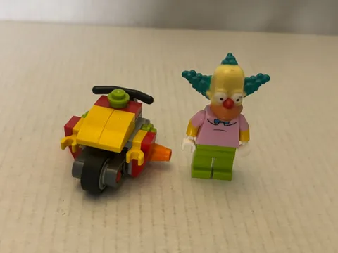 Official LEGO Simpsons Krusty the Clown & Micro Clown Bike Loose Set