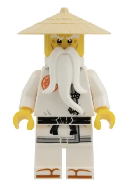 LEGO NINJAGO Master Wu Minifigure w/ Staff NEW Unassembled 71866