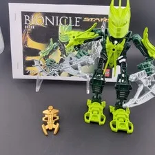 LEGO BIONICLE: Stars GRESH ( 7117 ) 100% Complete with Gold Armor