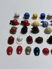 50 LEGO Minifigure Headgear Replacement Lot Hats Helmets Hair Pieces Bulk Parts