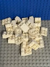 Lego white, Slope, Slope, Inverted 33 3 x 2 with Flat Bottom Pin - 25 pieces