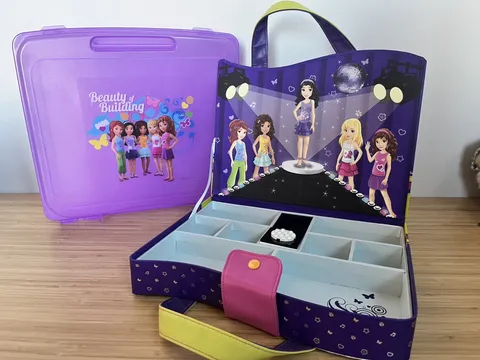 Lego Friends The Beauty of Building Purple Storage Box And Stage Storage Case