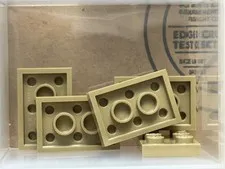 LEGO Parts - Dark Tan Plate 2 x 3 - No 3021 - QTY 5