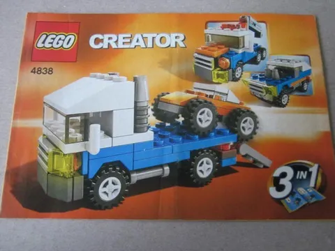 Lego Building Instructions Instruction Creator 4838, 3 in1