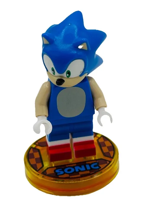 LEGO Dimensions Sonic The Hedgehog Minifigure Tested NFC Toy Tag Base Figure