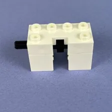 Lego White Technic Rack Winder Part 2426c01 Winch Gear (2426, 2427) Vintage
